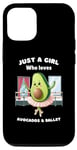 iPhone 14 Just a Girl Who Loves Avocado and Ballet Dance, Funny Women Case