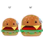 Stor 8\" Carl Cheeseburger - Officiell Plysch - Mjuk och Gosig Mat Fylld Djurleksak - Perfekt Present till Barn -"