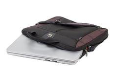 Wenger Sherpa Slim Black/Burgundy 16 inch Laptop Computer Bag Durable