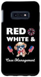 Coque pour Galaxy S10e 4 juillet rouge blanc et gestion des cas