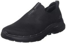 Skechers Men's Gowalk 6-Stretch Fit Slip-On Athletic Performance Walking Shoe, Black, 10 X-Wide
