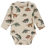 Hust&Claire GOTS Buster Baby Body Beige Melange | Beige | 80 cm