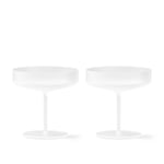 Ripple Champagne Saucers - Set of 2 - Frosted