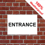 Signs for Shop and buisiness Entrance Exit No Entry This Way Arrow Social Distance (Extra Large 3mm PVC 5117 Entrance)