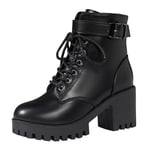 Damskor Höga Klackar Vinter Ljusbrun Chunky Platform Sock Boots Skor Kvinnor Mitten-Vaden Tjock Klack Booties Storlek 39