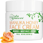 Face Cream Moisturizer Natural Skin Care by Wild Naturals - with Manuka Honey an