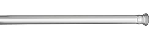 WENKO Barre de douche télescopique en chrome 110-185 cm - Ø 2 cm, Aluminium, 2 x 2 cm, Chromé