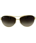 Ray-Ban Womens Sunglasses 3386 Gold Brown Gradient 001/13 Metal - One Size