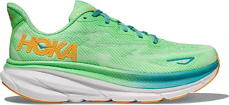 HOKA Clifton 9 Running Shoes - ZEST / LIME GLOW