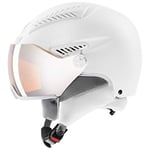 uvex Hlmt 600 Visor - Ski Helmet for Men and Women - Visor - Individual Fit - all White Matt - 55-57 cm