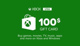 Microsoft Store Carte cadeau Xbox Live 100$
