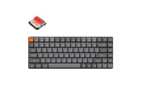 Keychron K3 Max, 75%, Trådlös, Usb + Rf Wireless + Bluetooth, Mekaniska Tangentbrytare, Rgb Led, Grå