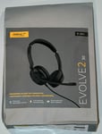 Jabra Evolve2 30 Duo UC Over-The-Head 28mm Speaker 2-Microphone Wired PC Headset