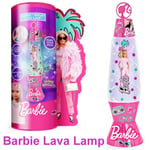Barbie Lava Lamp Light Up Changing Colours Night Lamp Make UR Own Kit Xmas Gift