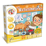 Science4you - First Veterinary Kit for Kids 4+ - 16 Science Experiments for Kids: with Vet Costume for Kids, Stethoscope Toy – Learning Games, Ideal Role Play Doctors Kit for Kids 4+
