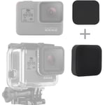 SOONSUN Silicone Lens Cap Cover Kit for GoPro Hero 5 6 7 Black Hero2018 Camera and Housing Case (Include 2 x Caps Hero5