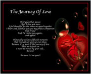 Personalised Journey Of Love Poem Birthday Christmas Valentines Day Gift Present