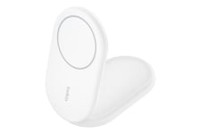 Belkin BoostCharge trådlöst laddställ - magnetisk, hopfällbar, med Qi2 - 15 Watt - MFI-certifierad