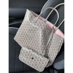 Dam Tote Bag Mode Resväska Casual Axelväska Handväska Stor & Medium Ny Grå Rosa Gray pink M