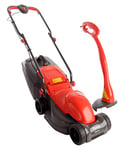Flymo EASIMO+MINITRIM "Easipack" Electric Lawnmower and Grass Trimmer - Orange