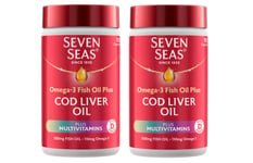 Seven Seas Cod Liver Oil Omega-3 Plus Multi-Vitamins 180 Capsules Brand New