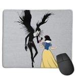 Death Note Snow White Share an A-Pple Customized Designs Non-Slip Rubber Base Gaming Mouse Pads for Mac,22cm×18cm， Pc, Computers. Ideal for Working Or Game
