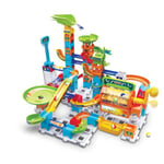 VTech Marble Rush Corkscrew Challenge, Construction Toys for Kids with 10 Marbles and 100 Building Pieces, Electronic Marble Run, Colour-Coded Building Toy, 4 Years +, English Version