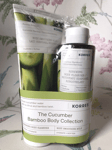 Korres Cucumber Bamboo Body Smoothing Milk Cream Body Wash Cleanser Gift Set