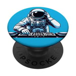 Astronaute Outer DJ Electronic Beats of House Funny Space PopSockets PopGrip Interchangeable