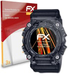 atFoliX 3x Screen Protection Film for Casio GA-900SKE-8AER matt&shockproof