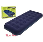 Luxury Single Air Bed Flocked Mattress Inflatable For Camping Trip Festival Home