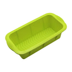 Square Cake Silicone Bread Loaf Pan Bread Mold Rectangle Non-Stick Baking Mold Non Stick Cake Tins Rainbow Cake Pans Silicone Cake Mould Set (Green)