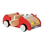Hape Family Car | Wooden Dolls House Car Toy, Push Vehicle Accessory for Complete Doll House Furniture Set