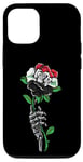 Coque pour iPhone 13 Pro Rose de l'Irak avec squelette Fierté du drapeau irakien Racines Souvenir de l'Irak