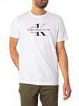 Calvin Klein JeansDisrupted Outline T-Shirt - Bright White