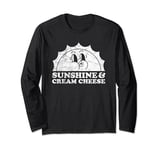 Sunshine and Cream Cheese Retro Vintage Sun Long Sleeve T-Shirt