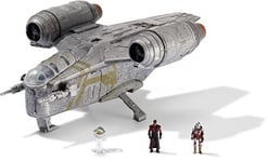 Star Wars Micro Galaxy Squadron Razor Crest Starship Class Silver Figure SWJ0021