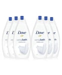 Dove Caring Bath Indulging Cream Soak with 1/4 Moisturising 6x450ml - One Size