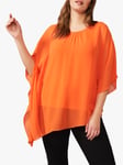 Studio 8 Natalia Batwing Sleeve Asymmetric Hem Top, Orange 20 female 100% polyester