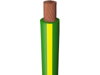 Monteringskabel, halogenfri 1G16.0 mm² H07Z-K grön/gul 450/750V ring, tråddiameter 7,3 mm - (100 meter)