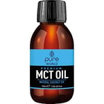 Pure World Natural MCT Coconut Oil 100ML 100% Pure and Undiluted. Premium Quality Coconut Oil. Natural C8 & C10 Vegan