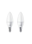 Philips LED-lamppu Candle 2,8W/827 (25W) Frosted 2-pack E14