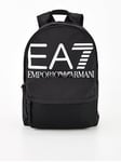 EA7 Emporio Armani Nylon Gym Backpack, Black, Men