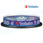 Verbatim - 10 x DVD-R 4.7 Go 16x argent mat spindle