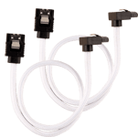 Corsair SATA-kabel Vinklad Vit 30cm 2-pack