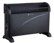 2kW Convector Heater Black