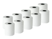 Qoltec - Vit - Rulle (5,7 Cm X 30 M) - 55 G/M² - 10 Rulle (Rullar) Termiskt Papper