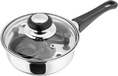 Judge Essentials HP92 Two Cup Egg Poacher and Stainless Steel Frying Pan, 16cm,