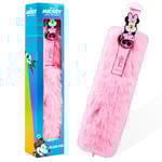 Disney Stitch Stylo Bille Noir Pelucheux Stylos à Bille Rétractable Fourniture Scolaire Kawaii Papeterie Bureau Idee Cadeau Ado Fille Mujer (Rose)