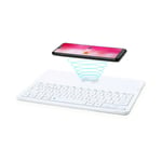 Wireless Bluetooth Keyboard Qi Phone Charger Tablet Holder Android Apple iOS UK